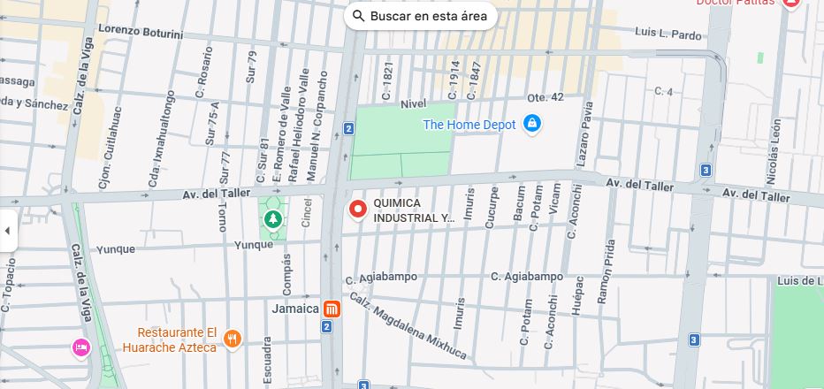 Ubicación Física de las Oficinas Centrales Quinsa en Venustiano Carranza